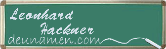 Leonhard Hackner Visitenkarte